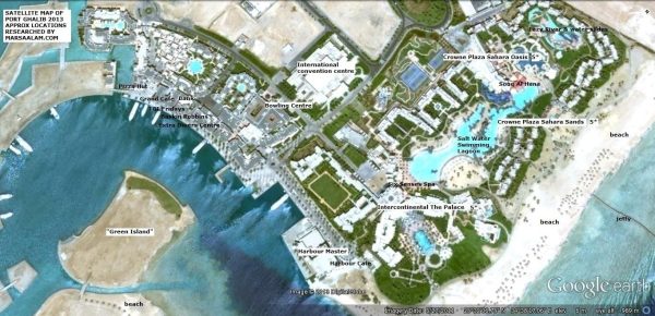 Satellite image of Port Ghalib - 2013