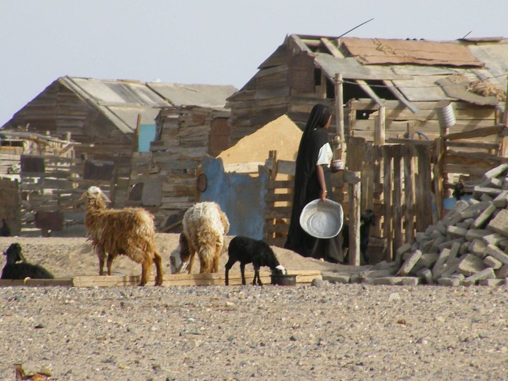 A Bedouin home near Shalateen in 2008 
Photo - Youssef Alam - CC BY 3.0 - via Wikimedia Commons