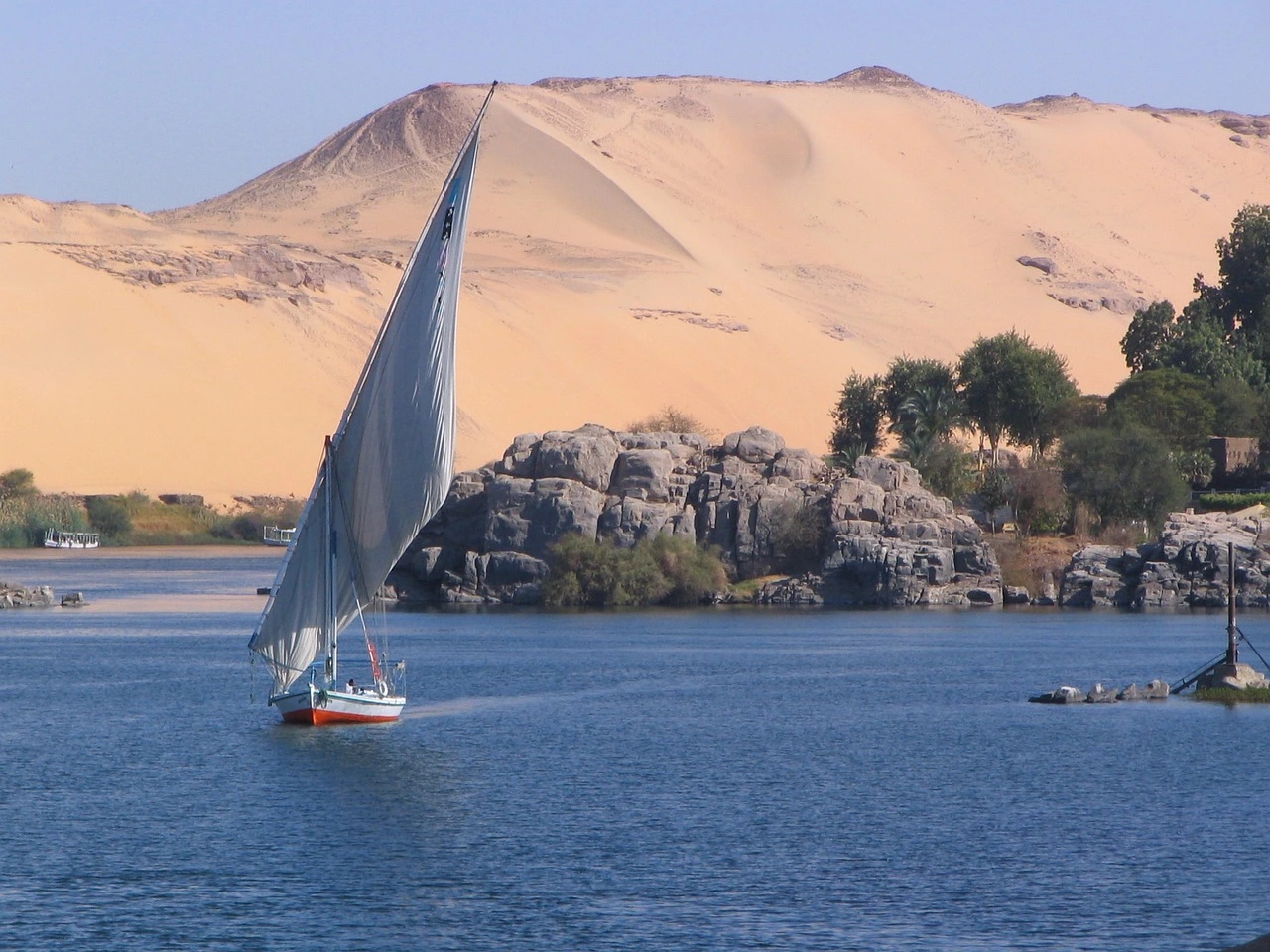 Le Nil près d'Assouan. Photo by KHGraf via Pixabay.com