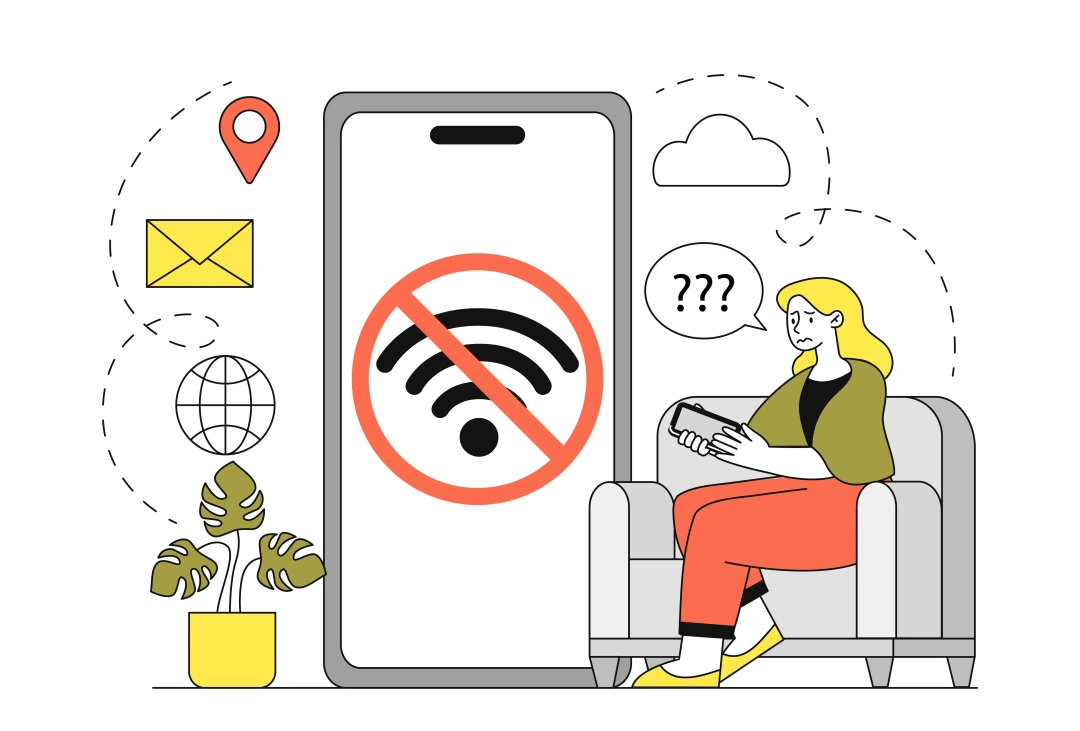 Some Marsa Alam hotels have relatively poor ratings for WiFi.  Image: No Wifi concept by Alexey Yaremenko via Dreamstime.com
