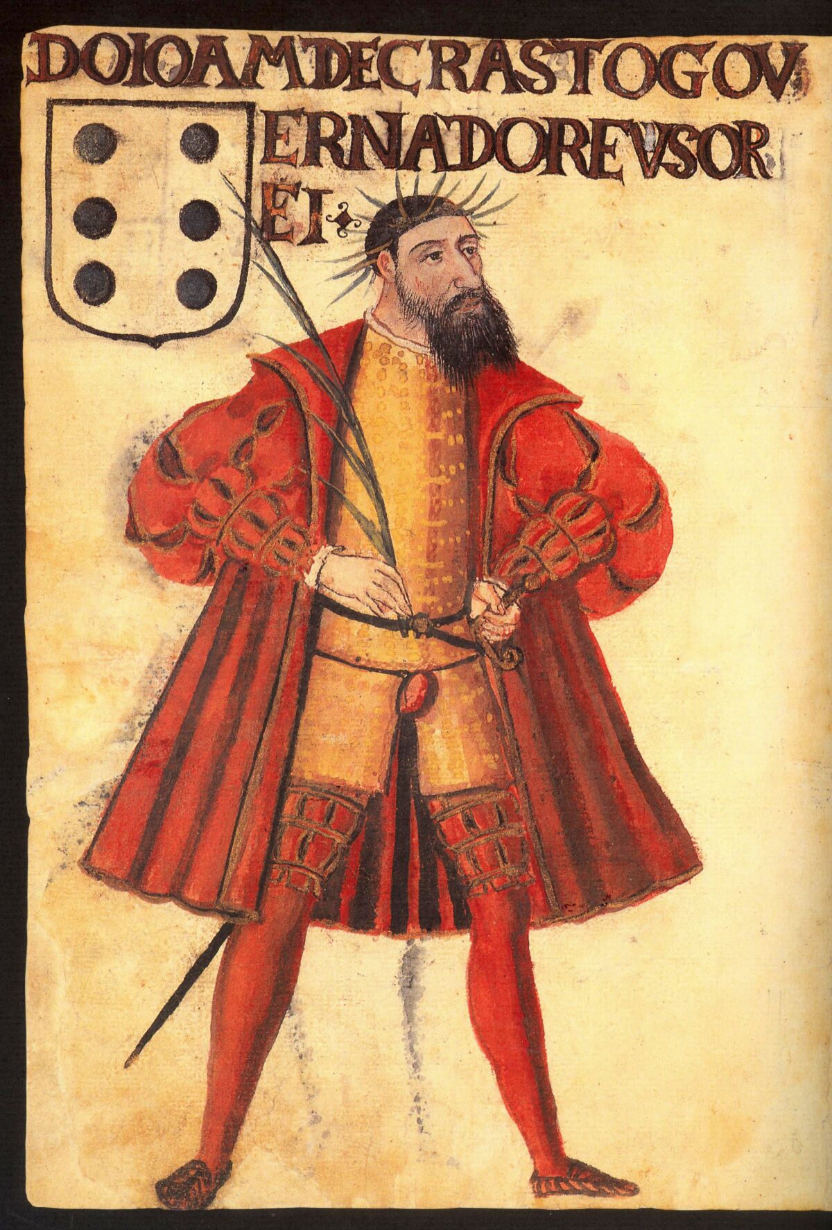 1541: João de Castro 
put El Quseir to the torch. 
Portrait of João de Castro c. 1560 
via Wikimedia Public Domain  