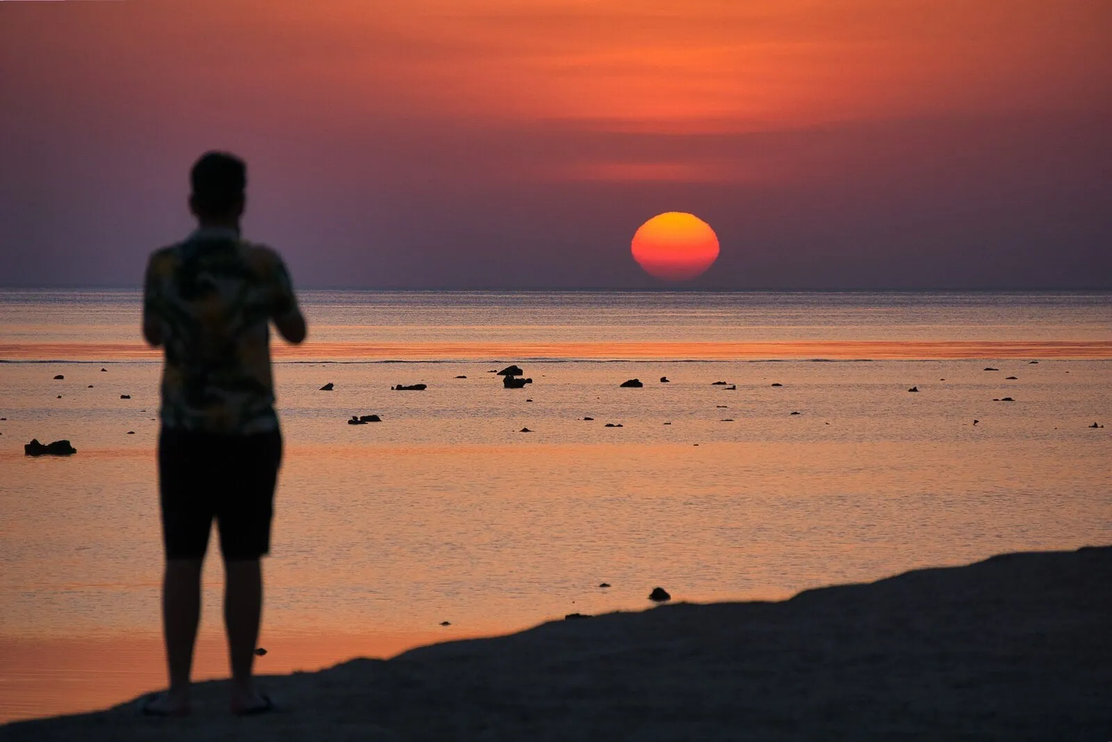 Another day, another beautiful Red Sea sunrise heralding yet another day of the weather holidaymakers love: almost uninterrupted sunshine. 
Photo: Lukasz Michalczyk/Shutterstock