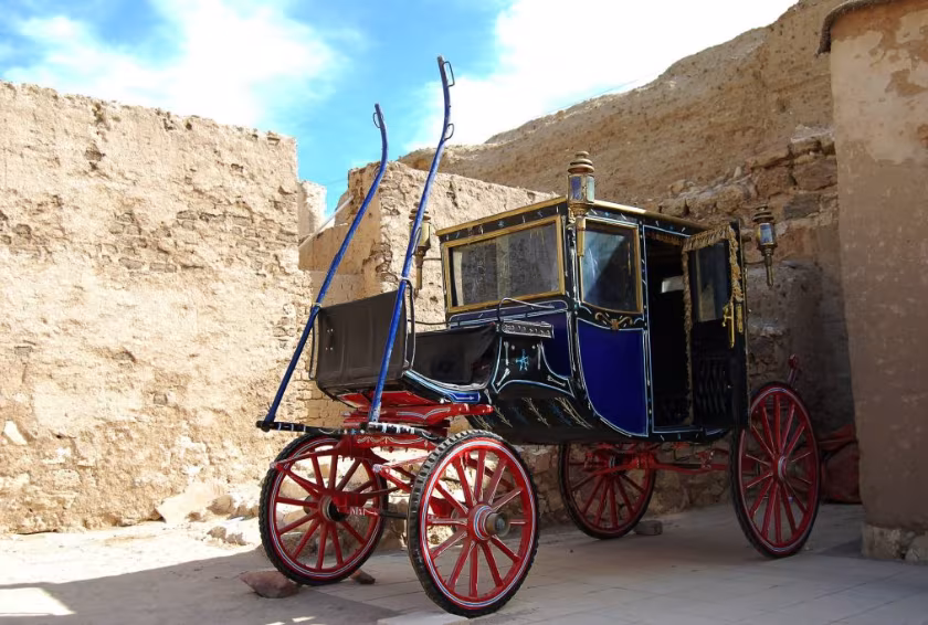 An early nineteenth century carriage on display at El Quseir fort. ©Rob Atherton via Canva.com