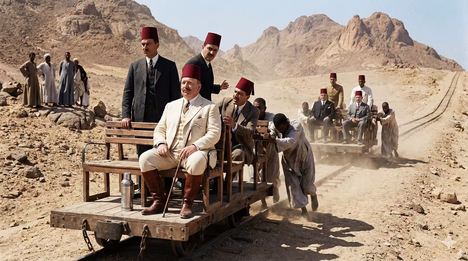 King Fuad 1's visit to the mines reimagined. 
MarsaAlam.com via Google Gemini AI